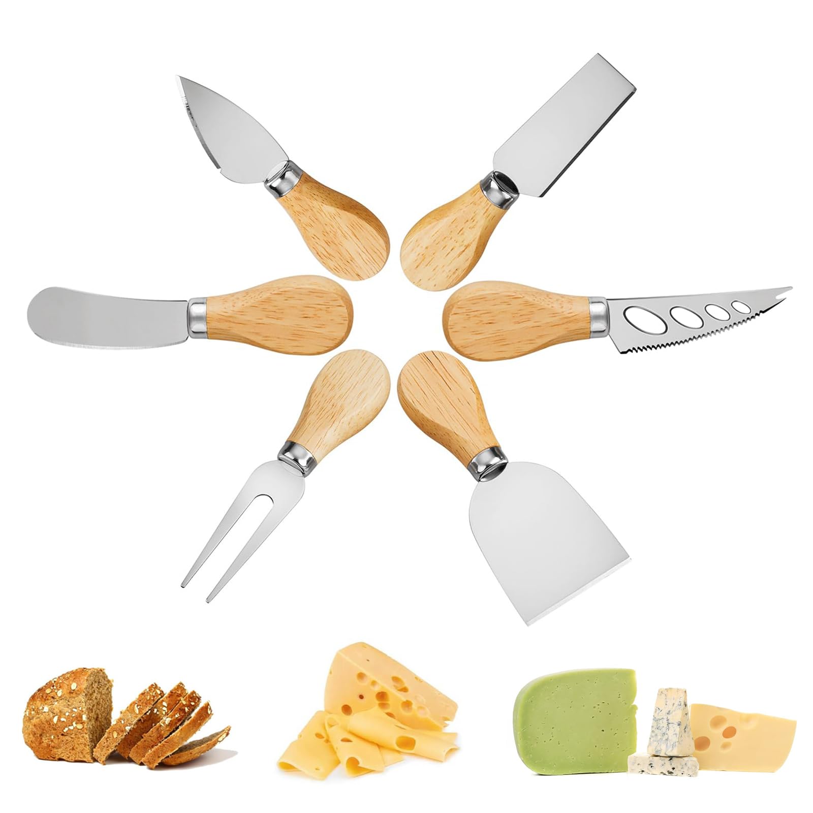 set 6 couteaux à fromage inox