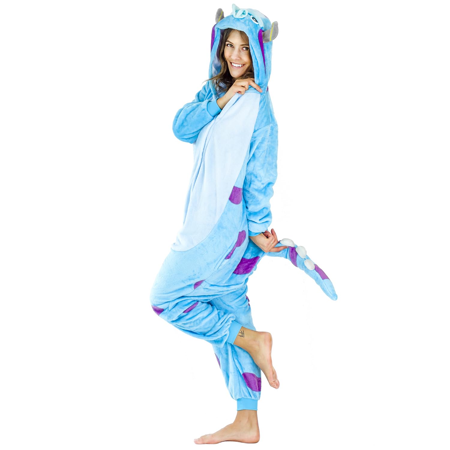 ZOLTA Adulti Pigiama Kigurumi Onesie - Unisex per Adulti per Feste e Cosplay Costume - Onesie con Cappuccio - Pigiami Costumi Divertenti - Cartoon