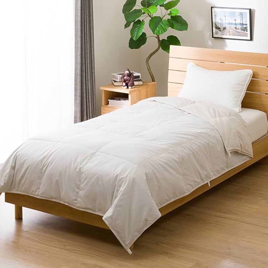 フォロー割 NITORI ニトリ リサイクルダウン 羽毛 掛け布団 S シングル 日本製】ホワイトダックダウン85% 羽毛布団(ムーンシャンテン