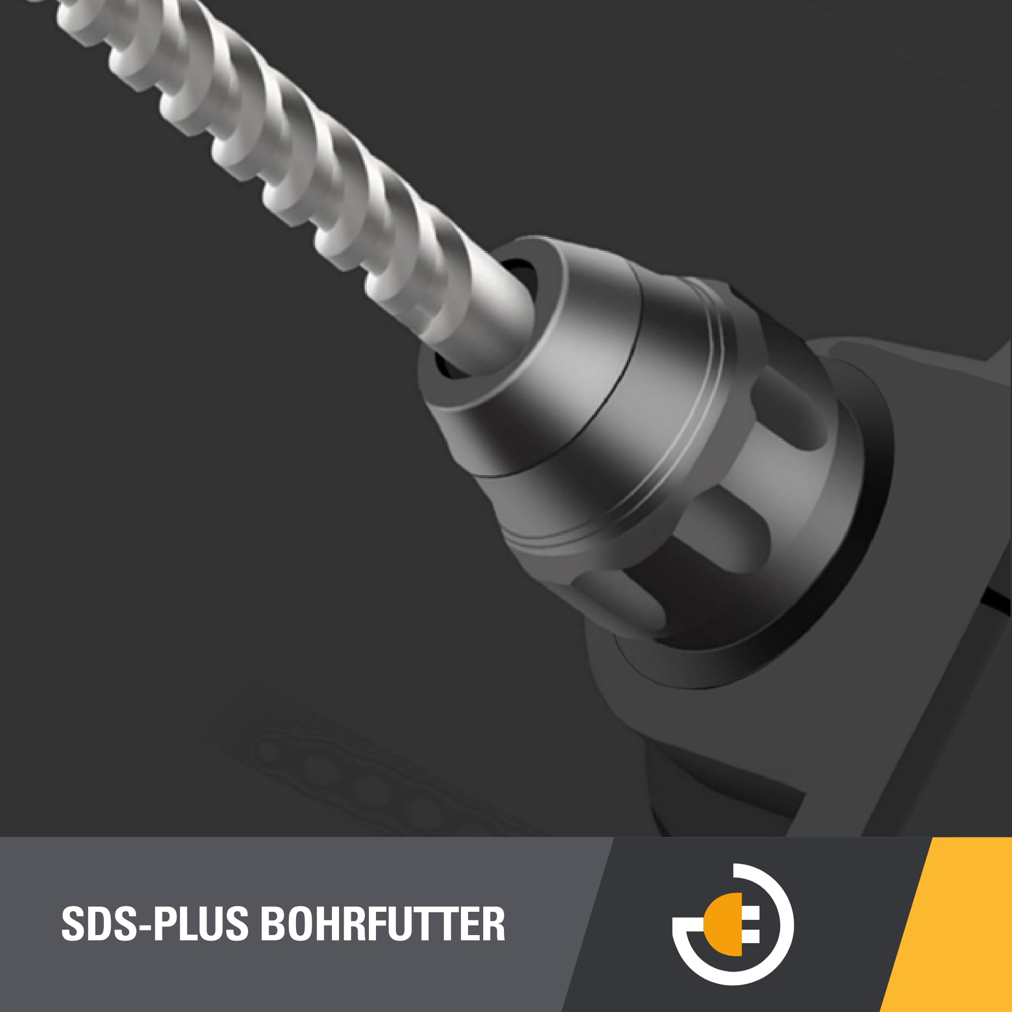 CAT DX2130 Bohrhammer 900W, SDS-plus, 3.2 Joule Schlagenergie, 4-In-1 Funktionen, 28mm Bohrleistung, (inkl. Meißel- und Bohrersatz)