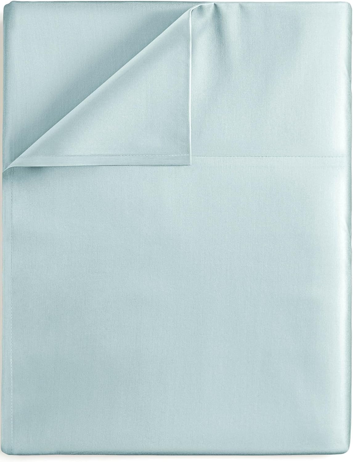 Draps de lit plats en satin de coton supérieur pour lit king size d'hôtel