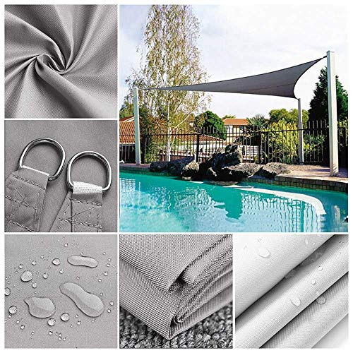 Voile d'ombrage imperméable 5x5x7m de haute qualité anti-UV - 4