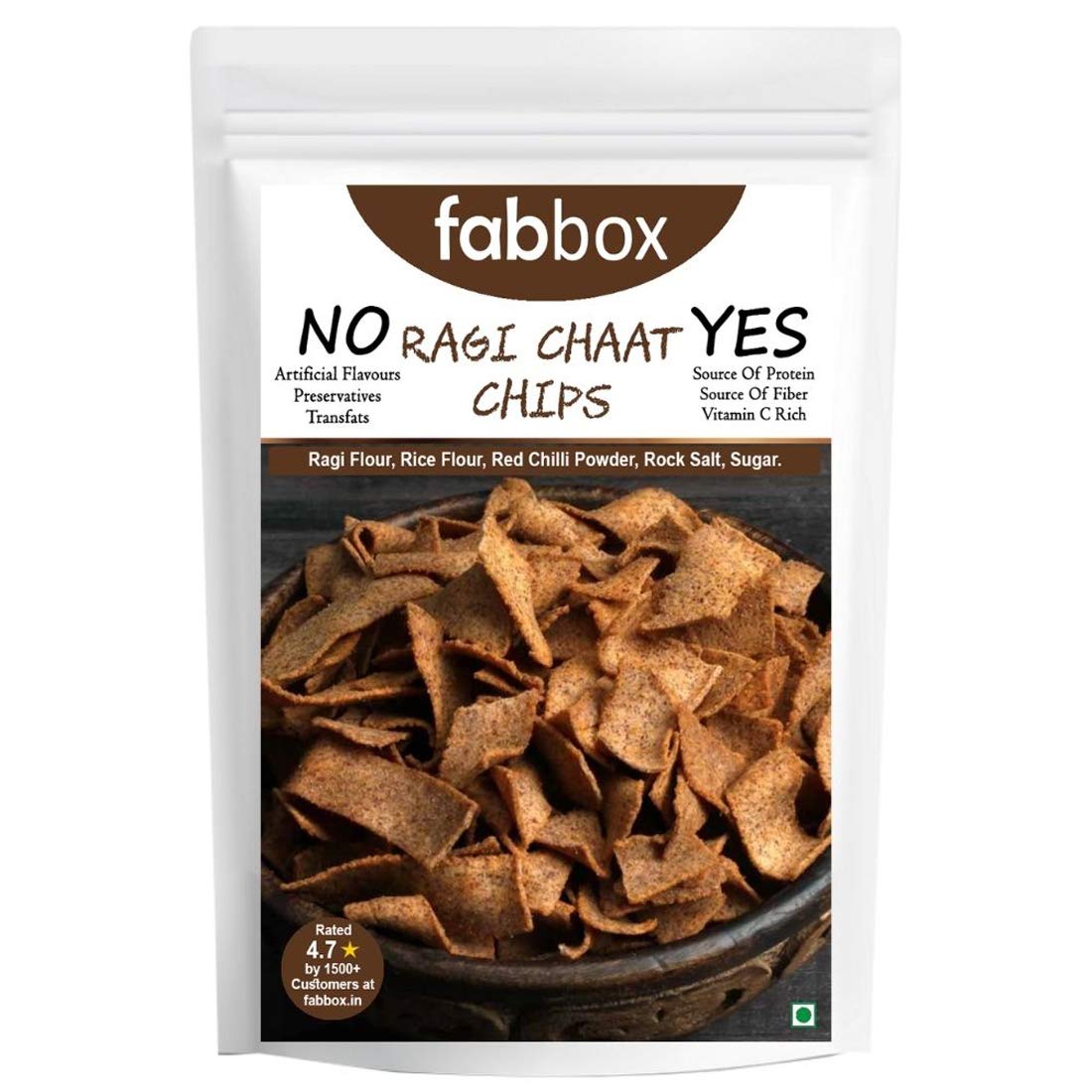 Buy Fab box Ragi Chaat Flavoured Chips High Protein and Fiber Rich