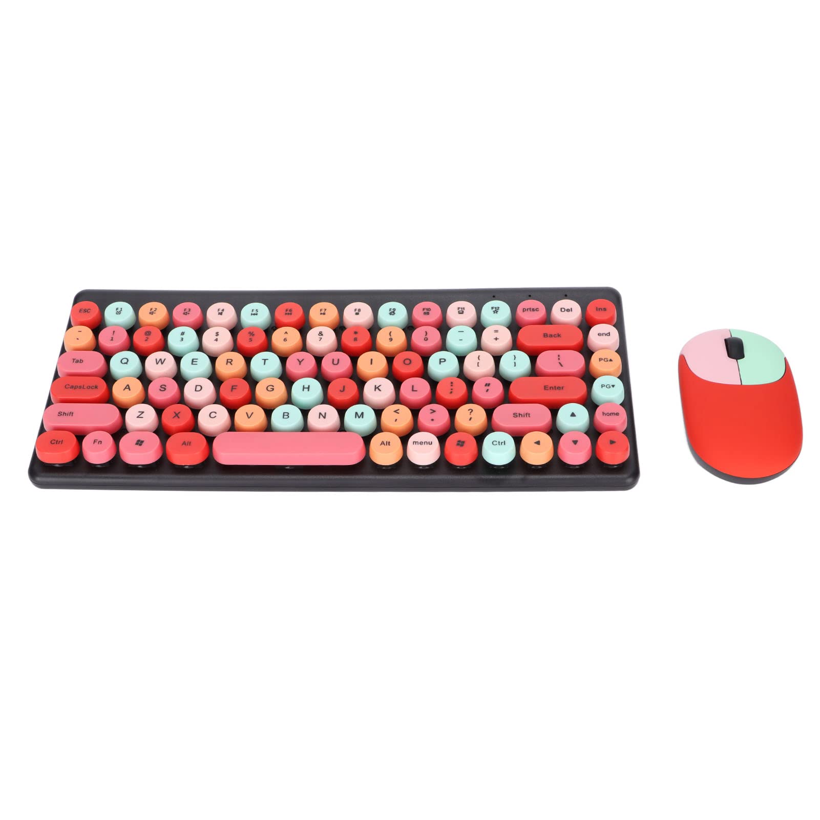 Amazon | キーボードとマウスのコンボ、86キーキュートでカラフルな