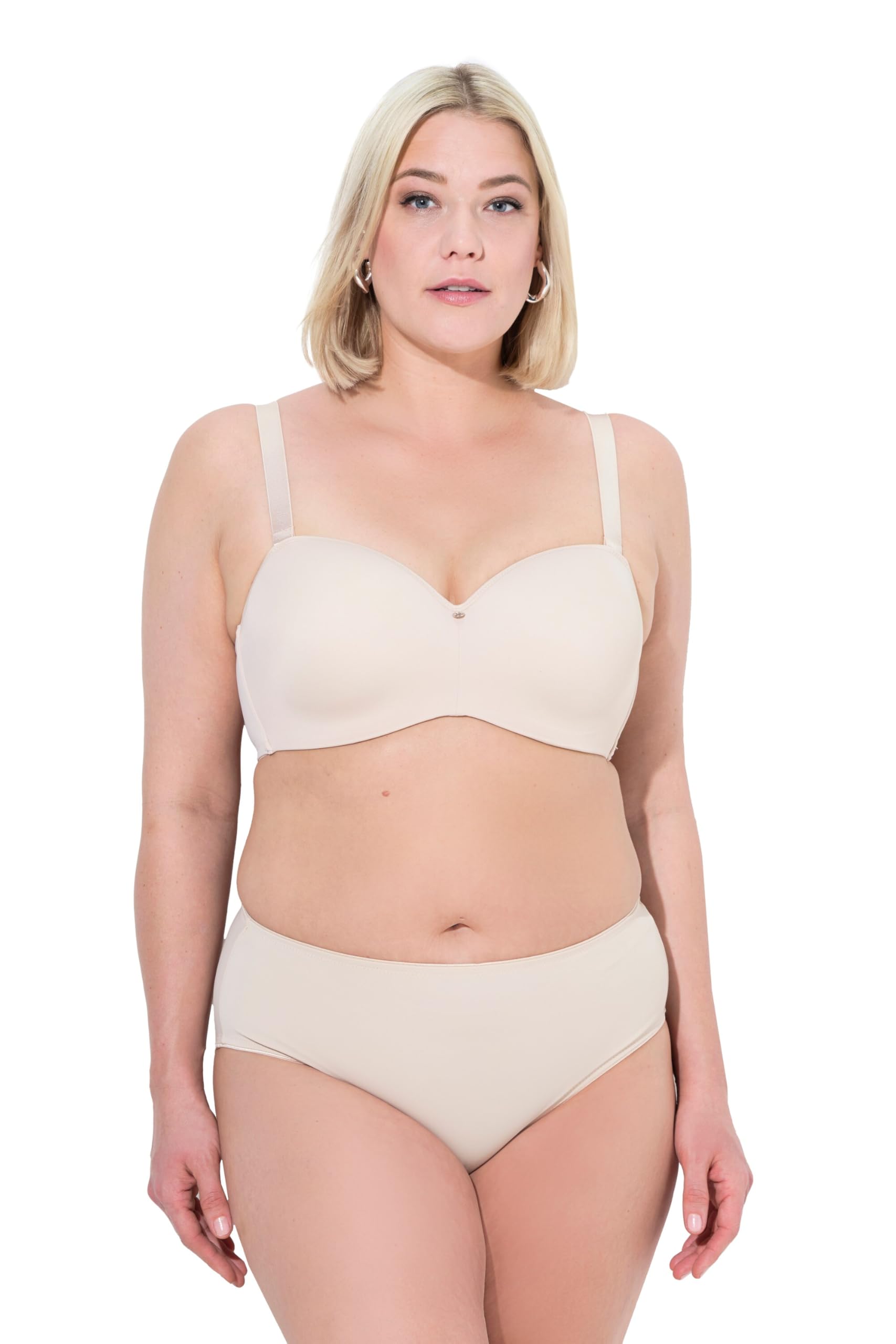 Ulla Popken Damen Multiway-BH, Softcups, Träger Abnehmbar, Cup C - E Multiway-BH
