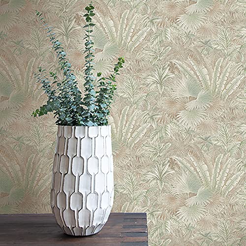 Image of Tommy Bahama Bahamian Breeze Tropical Palm Peel and Stick Wallpaper (Spa)