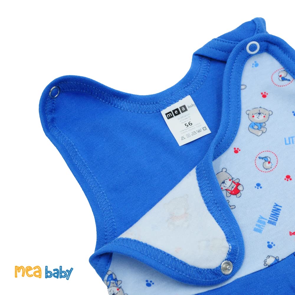 MEA BABY Pelele unisex de algodón, 5 unidades, diseño estampado