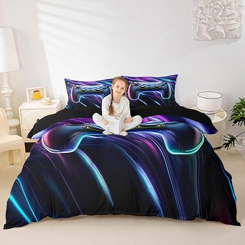 Miniatura 26 de Castle Fairy Juego de funda de edredón musical rústica, tamaño individual, funda de edredón reversible con estampado de instrumentos de guitarra