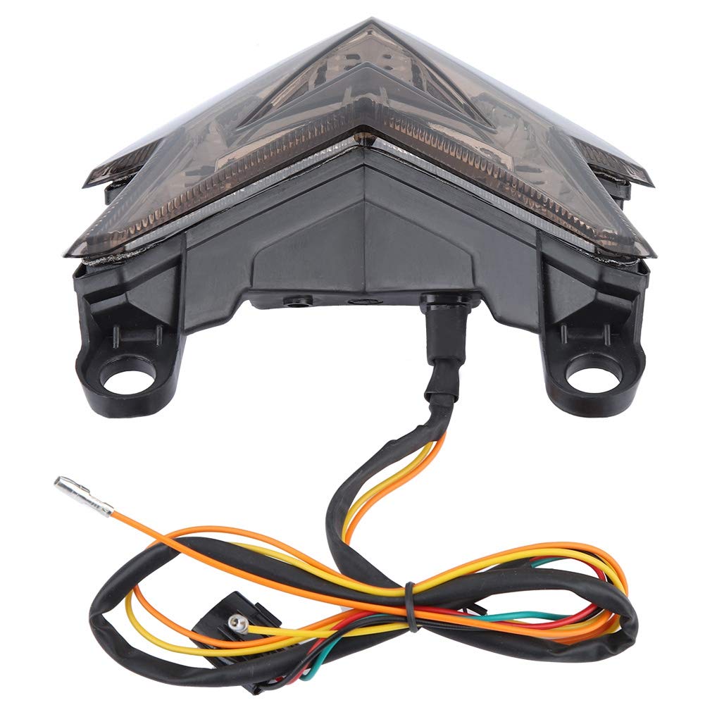 Yctze Luce di stop per motocicletta a LED, fanale posteriore per fanale posteriore per Z800 2013 2014(Nero)