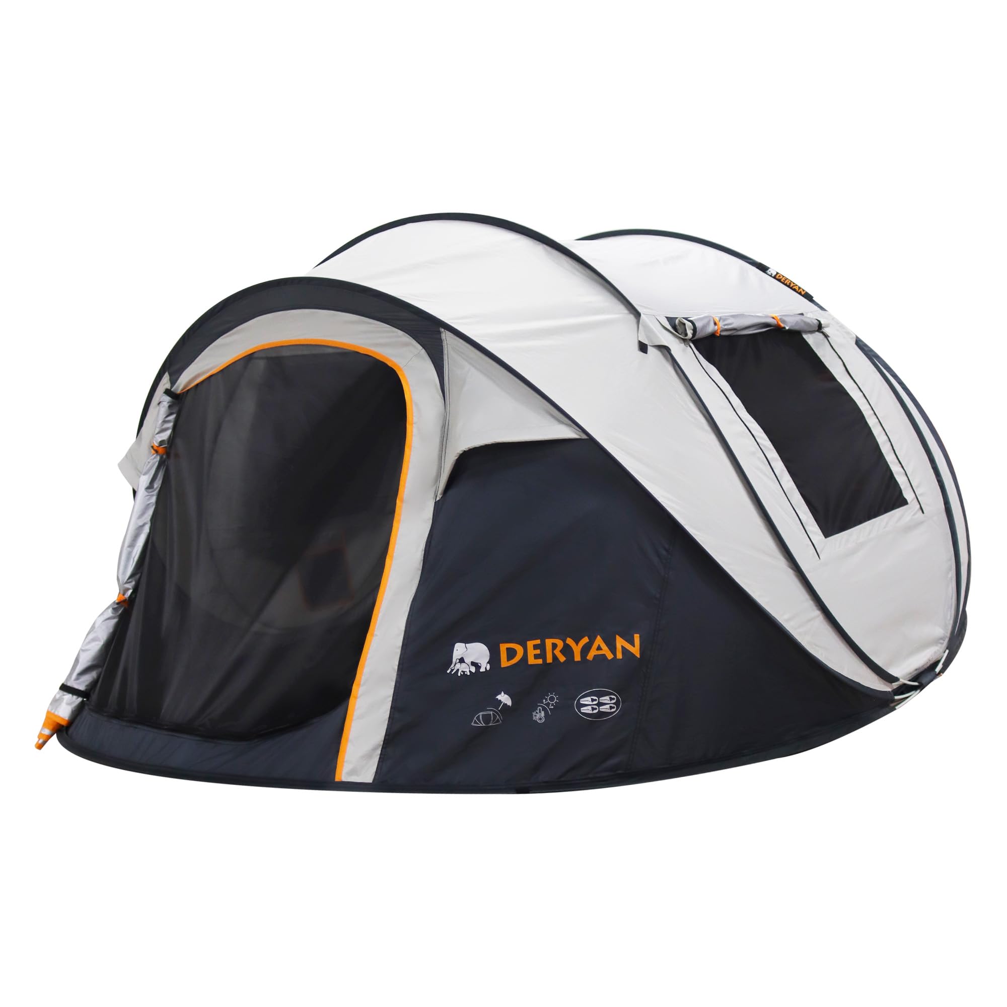 DERYAN Tienda de campaña desplegable para 4 Personas