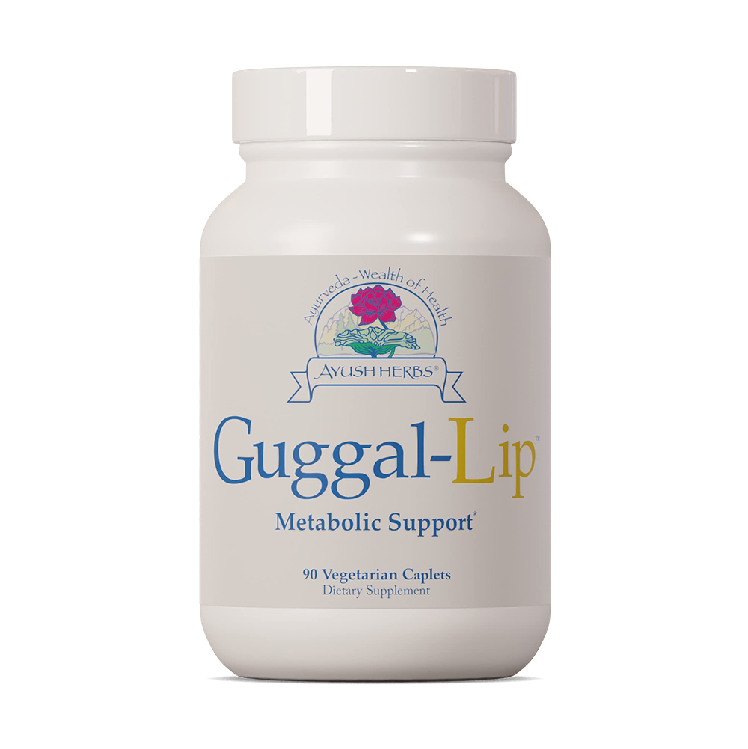 Amazon.com: Ayush Herbs Guggal Lip Ayurvedic Supplement with Triphala for  Metabolic Support and Cardiovascular Health, 90 Caplets : Health & Household