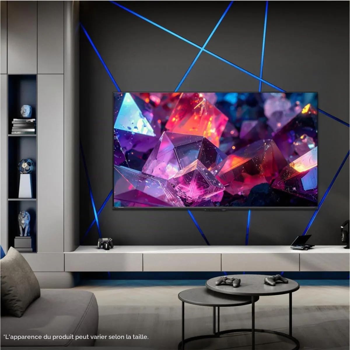 Hisense 65E7S Pro - TV QLED Gaming 65" (164 cm), 4K UHD, 144Hz Natif, Dolby Vision IQ & Atmos, HDMI 2.1, FreeSync Premium, Smart TV VIDAA U9.5, Contrôle Vocal Alexa intégré [Modèle 2026]