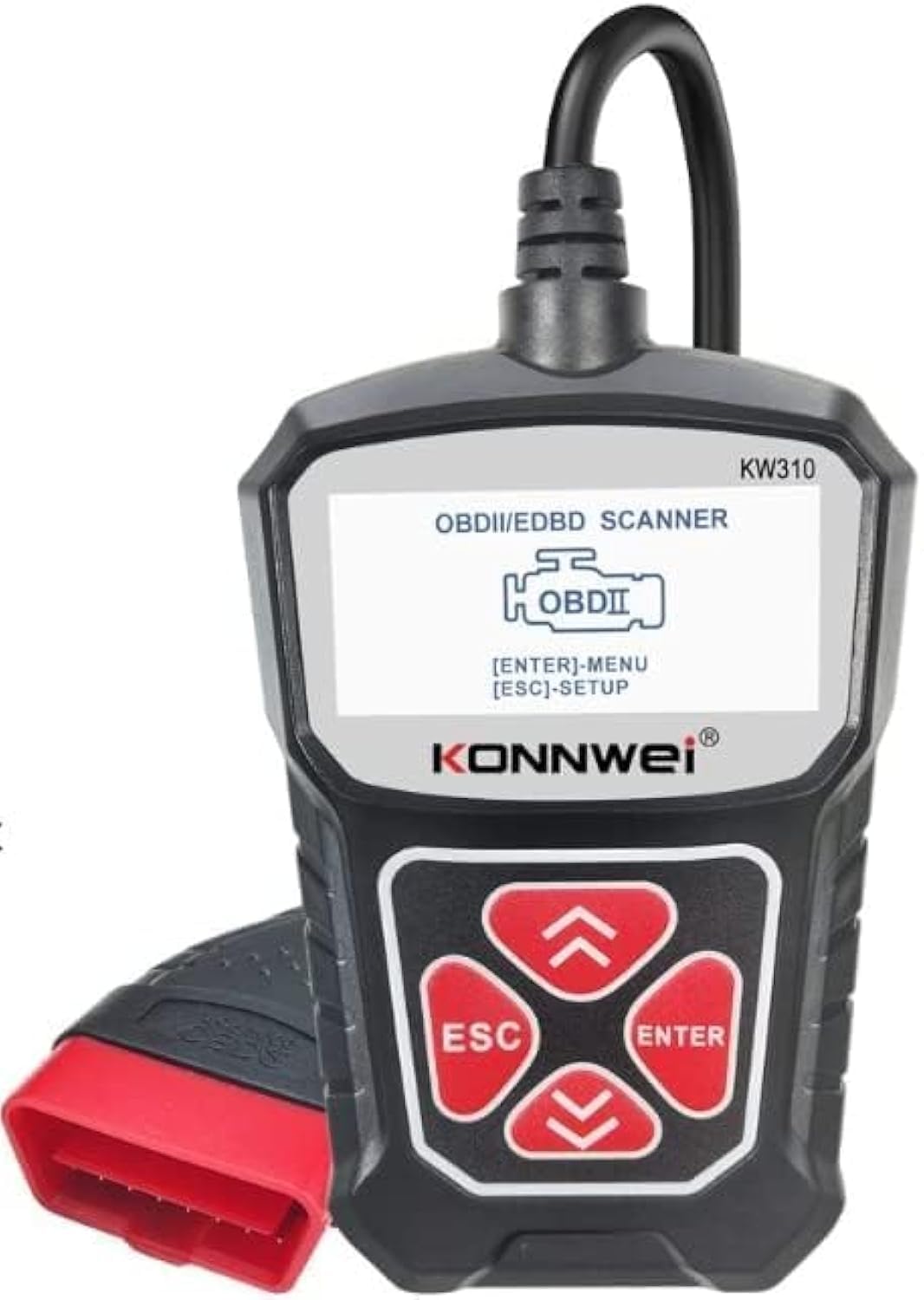 TDOO Mini Bluetooth OBD2 Car Scanner ELM327 Automotive OBD OBDII Code Reader Car Check Engine Light Diagnostic Scan Tool for Android and PC (Bluetooth for Android and PC), blue