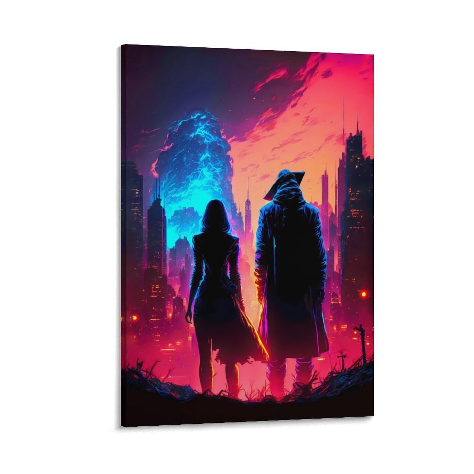 Poster con righello per coppie underground, poster decorativi su tela, decorazione da parete, decorazione della stanza, poster estetico moderno, decorazione per la casa, 60 x 90 cm