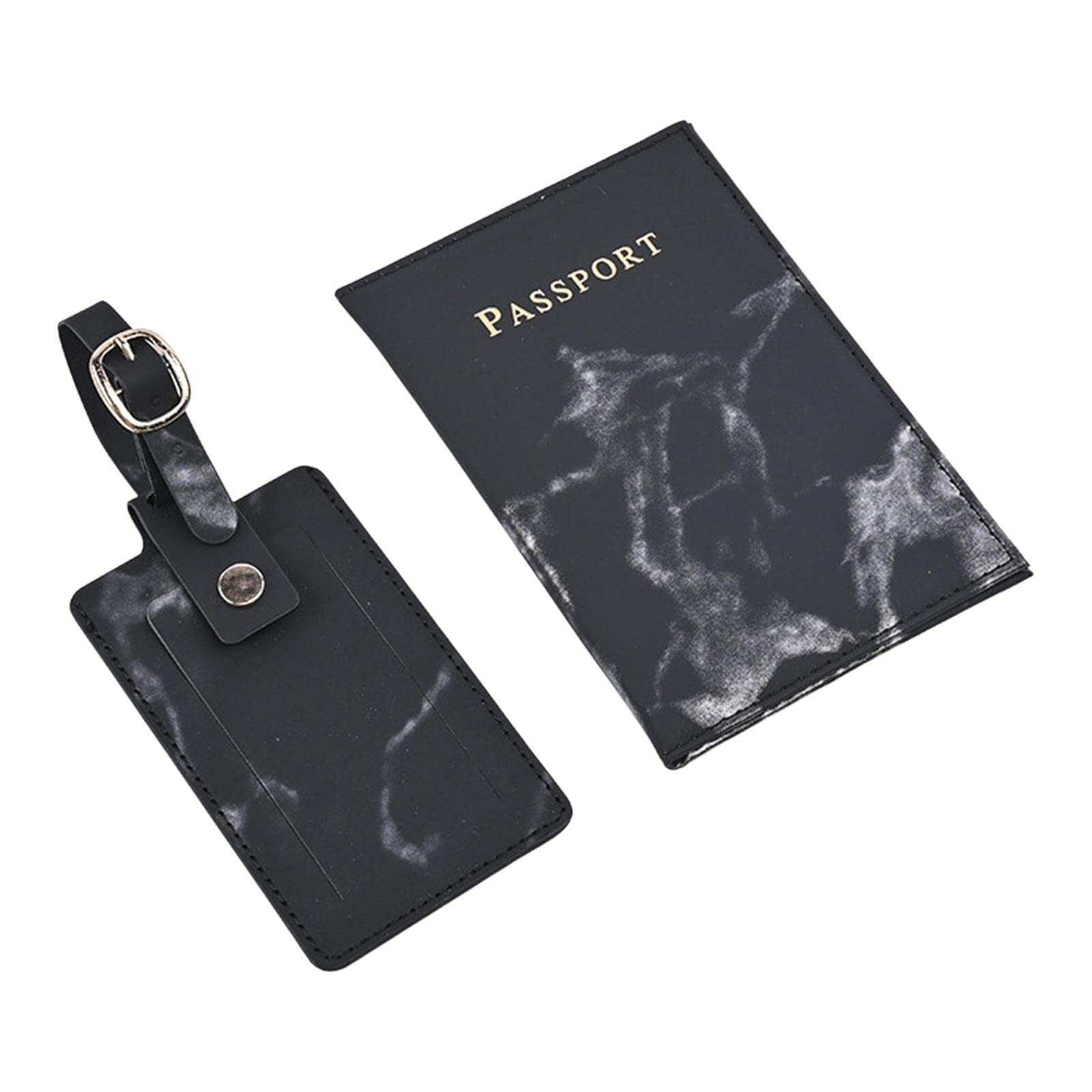 ™ Passport Cover and Luggage Tag Set Travel for Unisex Registration Plate Black|Travel | Luggage Accessories | Luggage Tags-image-37