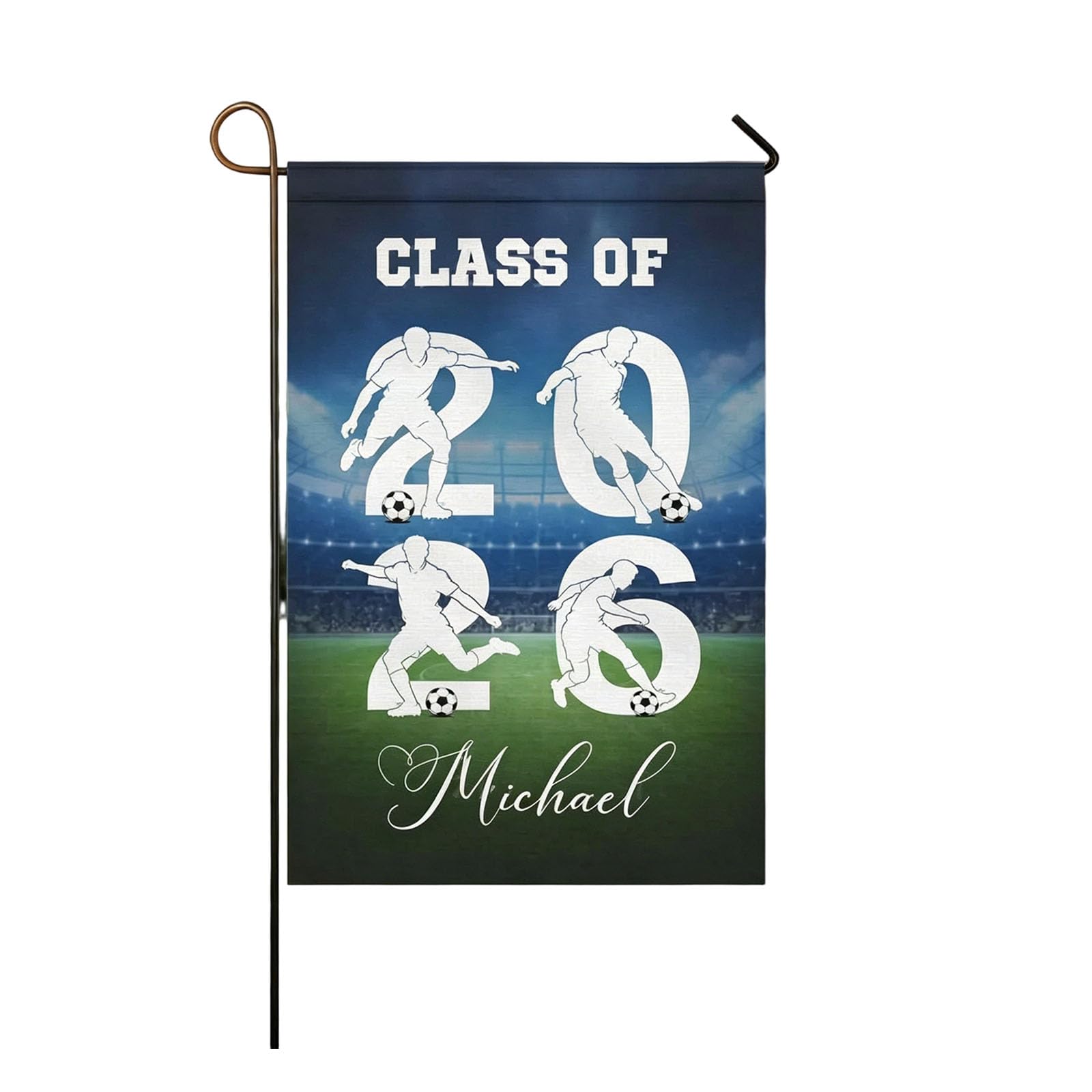 Whoasyst 2026 Soccer Celebration Flag Bright and Fade Resistant Polyester Ideal for Gatherings and Home Decor Agreement Symbol Flag
