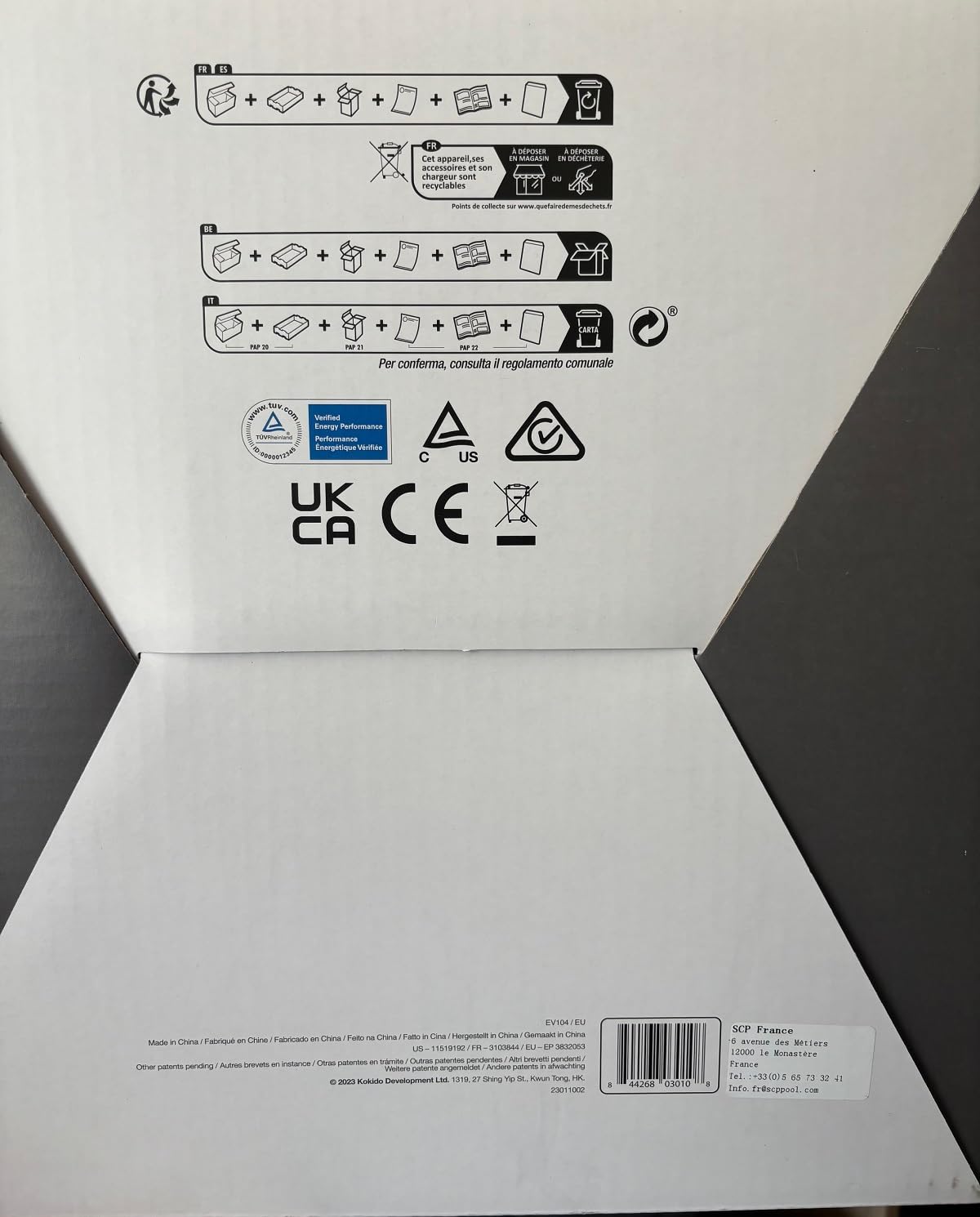 Aspirateur De Piscine Électrique Rechargeable - EV104CBX