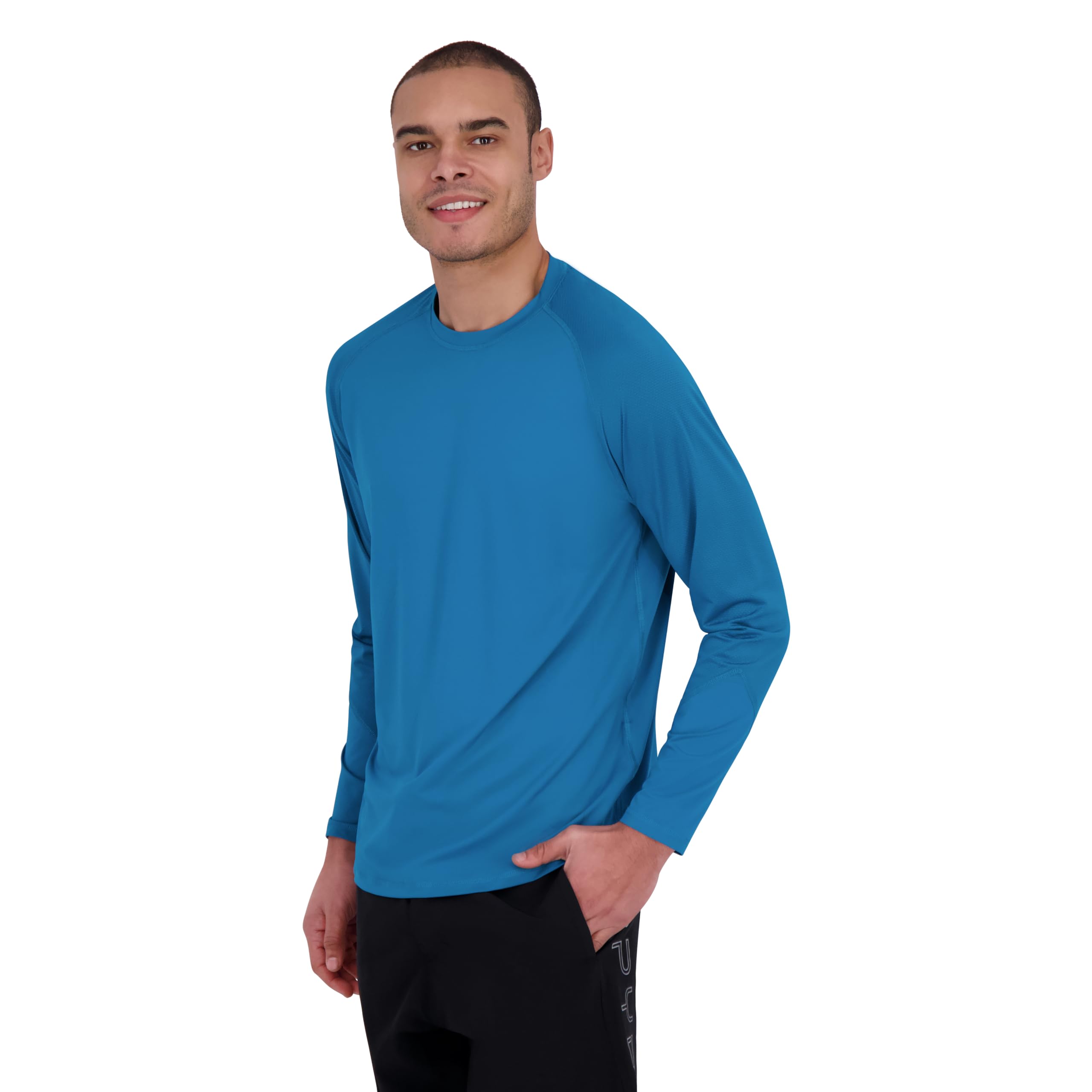Spyder Long Sleeve Rashguard – UPF+, Quick-Dry, Swim Shirt, Surfing, Hiking, Workouts Camisa de protección de Sarpullido, Swell, M para Hombre