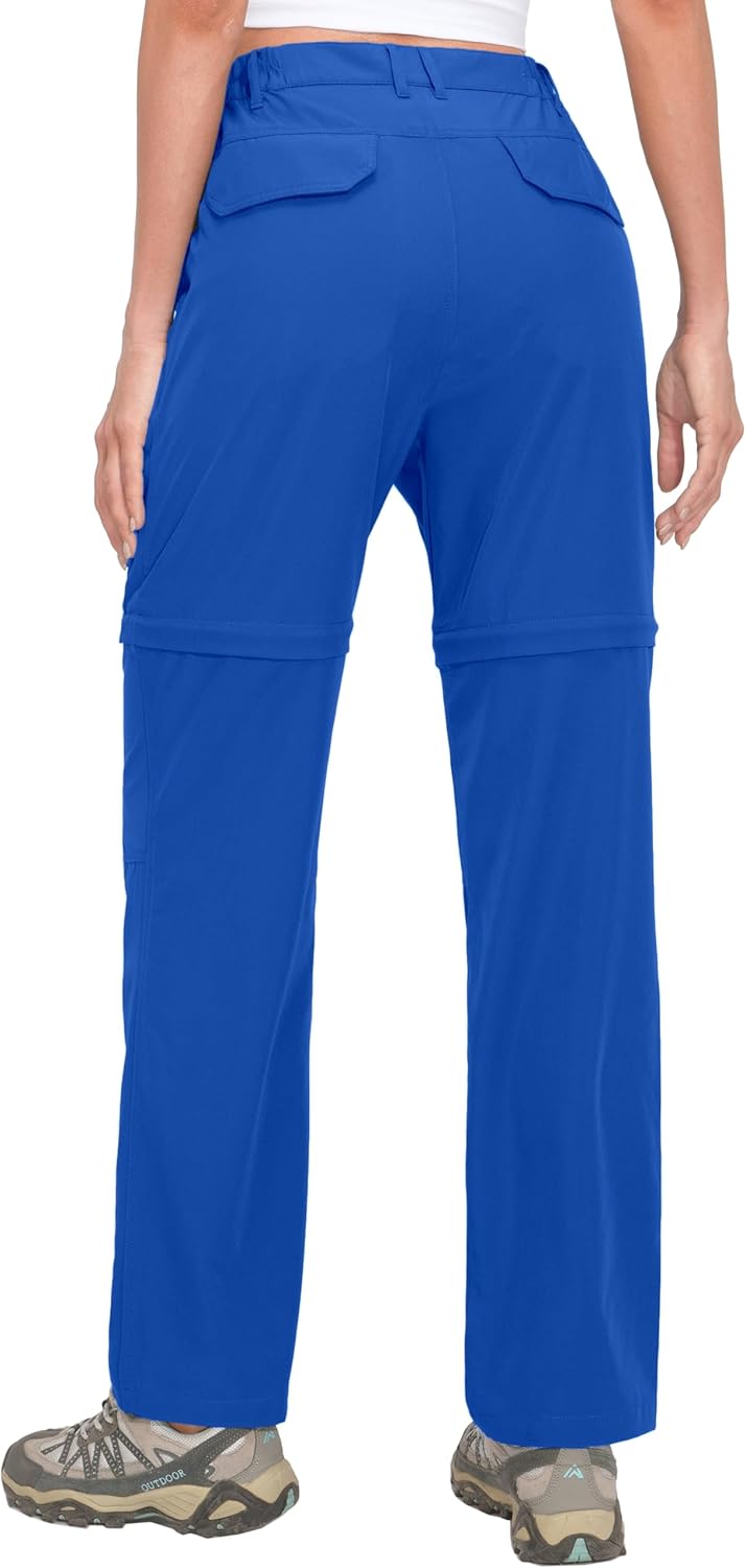 Little Donkey Andy Women's Quick Dry Convertible Zip Off Pants Lightweight Hiking Travel Camping Royal Blue XS - Image 3