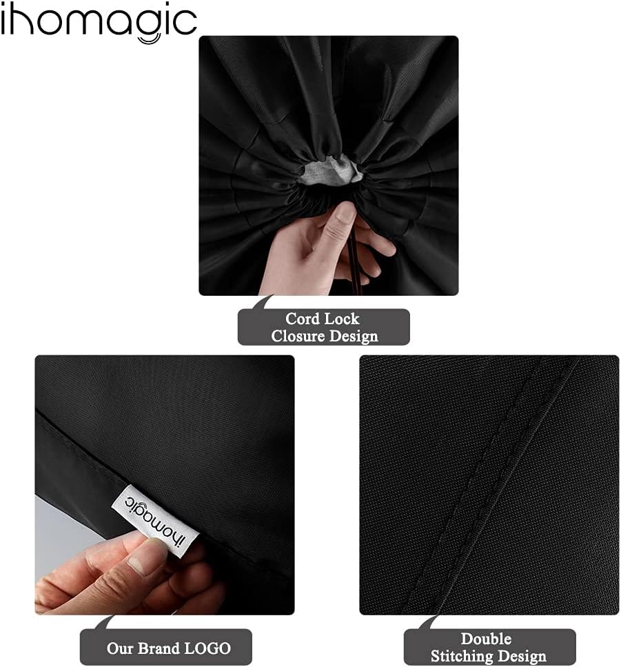 IHOMAGIC 2 Pack Large Travel Laundry Bag with Drawstring Cord, 120L Portable Nylon Organiser Storage - Image 4