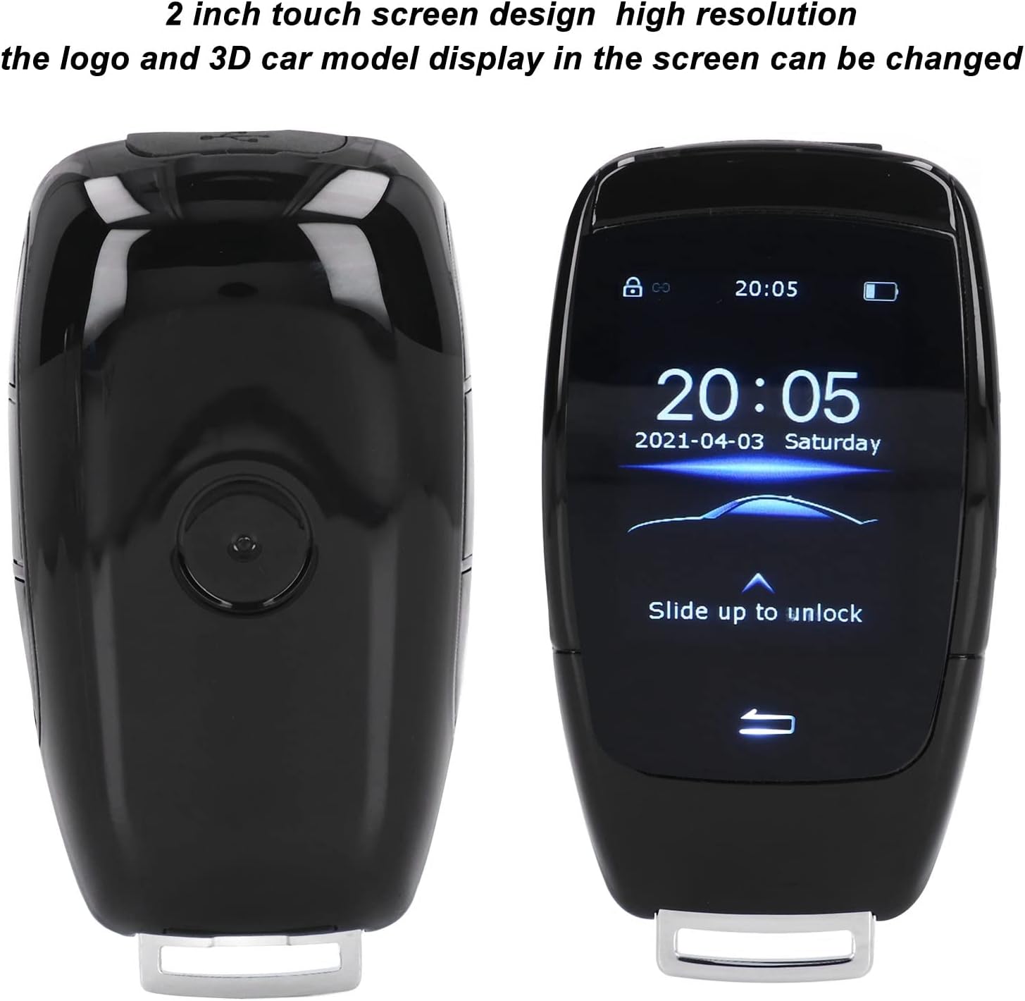 Touch Screen Smart Remote Key Keyless Entry Car Key Fob for Start Stop Engine Button Models,Universal Auto Lock Unlock Trunk Control