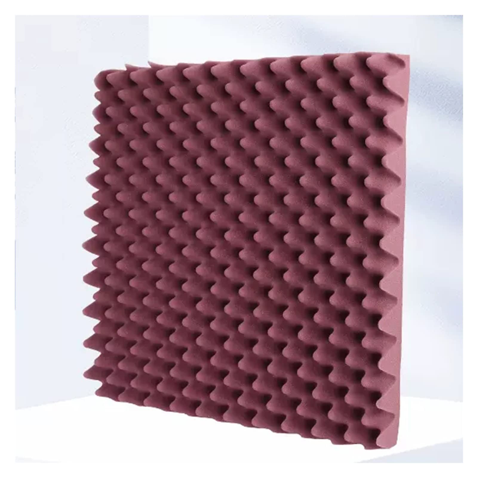 Pannelli acustici in schiuma a cuneo, autoadesivi e insonorizzanti, imbottitura a prova di rumore per soffitto, per registrazione in studio (marrone, 70 pezzi)