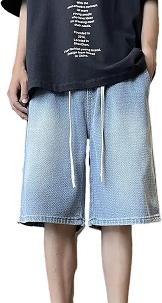 ハーフパンツ ダメージジーンズ デニム ウォッシュ加工 レトロ WEGO ジーンズ デニム デニムパンツ WEGO/「25年春夏新作