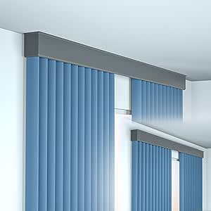 Rail à Rideau Simple avec Caisse, Boîte Cache-Rail Occultante 12cm de ...