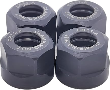 19 Pcs ER11 Precision Spring Collet Set 1-7MM and 1/8,1/4-Inch Er11 A M14 Thread Collet Clamping Nuts for CNC Work-Holding Engraving Milling Lathe Chuck Tool