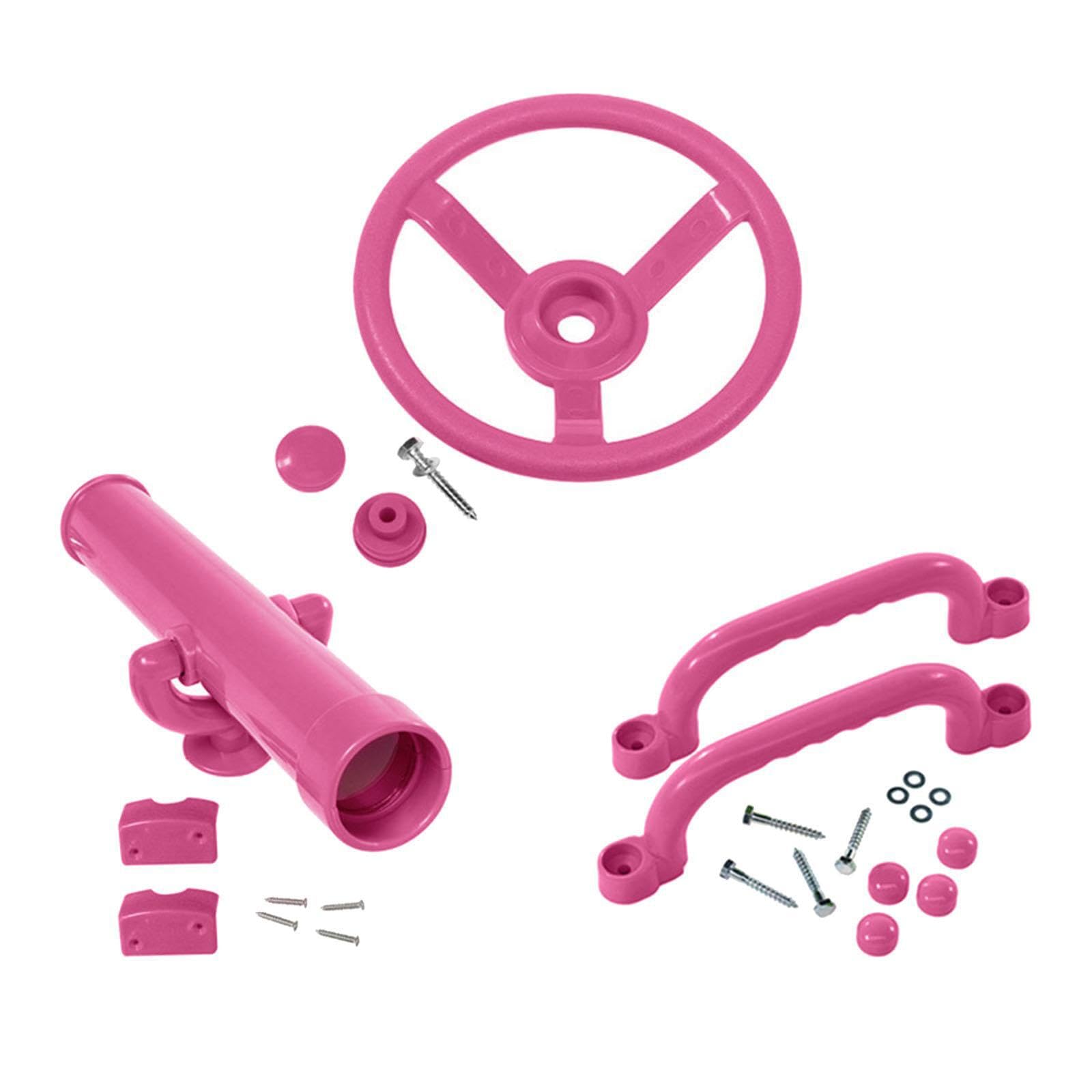 AUYXSSZ Backyard Toys Playground Wheel And Telescope Are Fun Accessories For Active Outdoor Play Such As Swings Outdoor Playhouse Treehouse Attachment Jungle