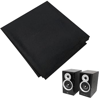 Akutik Fabric for Speaker Speaker Protective Cover Speaker Cover Protect Your Speaker Equipment from Dust Scratches and Damage Speaker Grill 1.6 m x 0.5 m