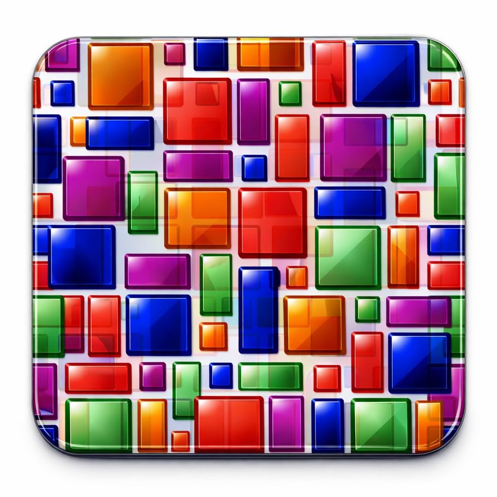 Half A Donkey Multicolor Multicolour Square Coaster