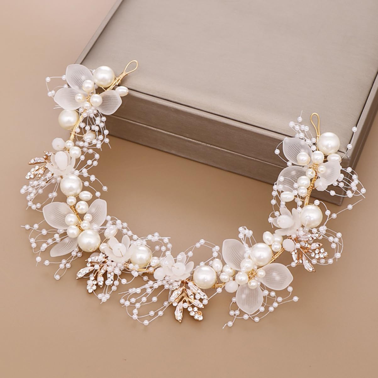 3 Piezas Banda De Pelo Nupcial Elegante Diadema De Tocado De Novia Cuentas De Diamantes De Imitación Para El Cabello Abalorios Mostacillas Niño Boda Cristal