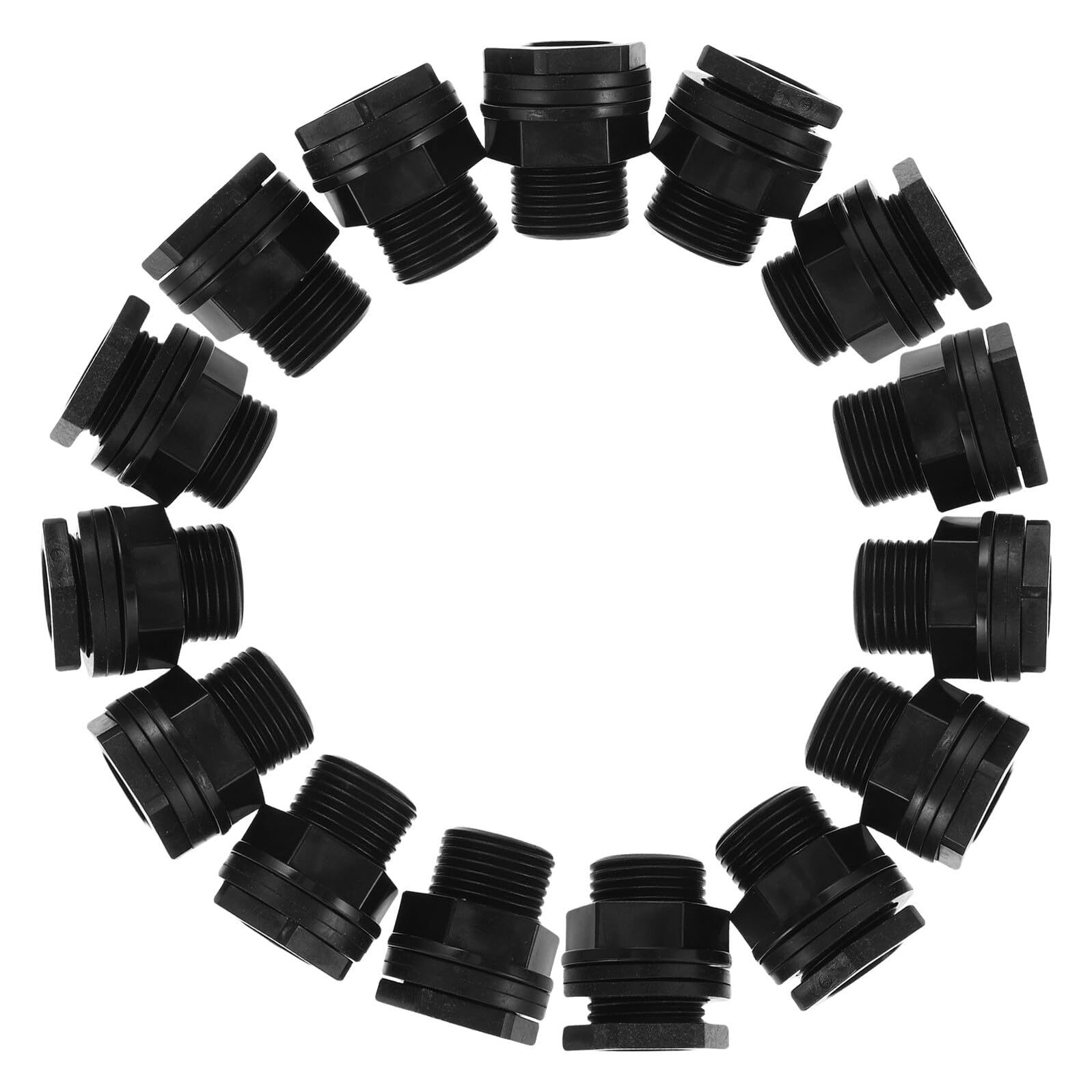 Hemobllo 15piezas Conector De Tanque De Agua Adaptador Npt x Ght para Manguera De Jardín Accesorio De Conexión Rápida para Césped Patio y Tanque De Agua