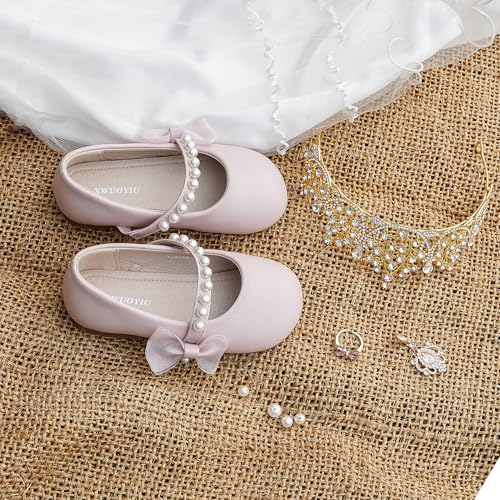 Toddler Girls Little Kid Ballet Sequin Ribbon Bows Flats Mary Jane Party Dress Shoes4