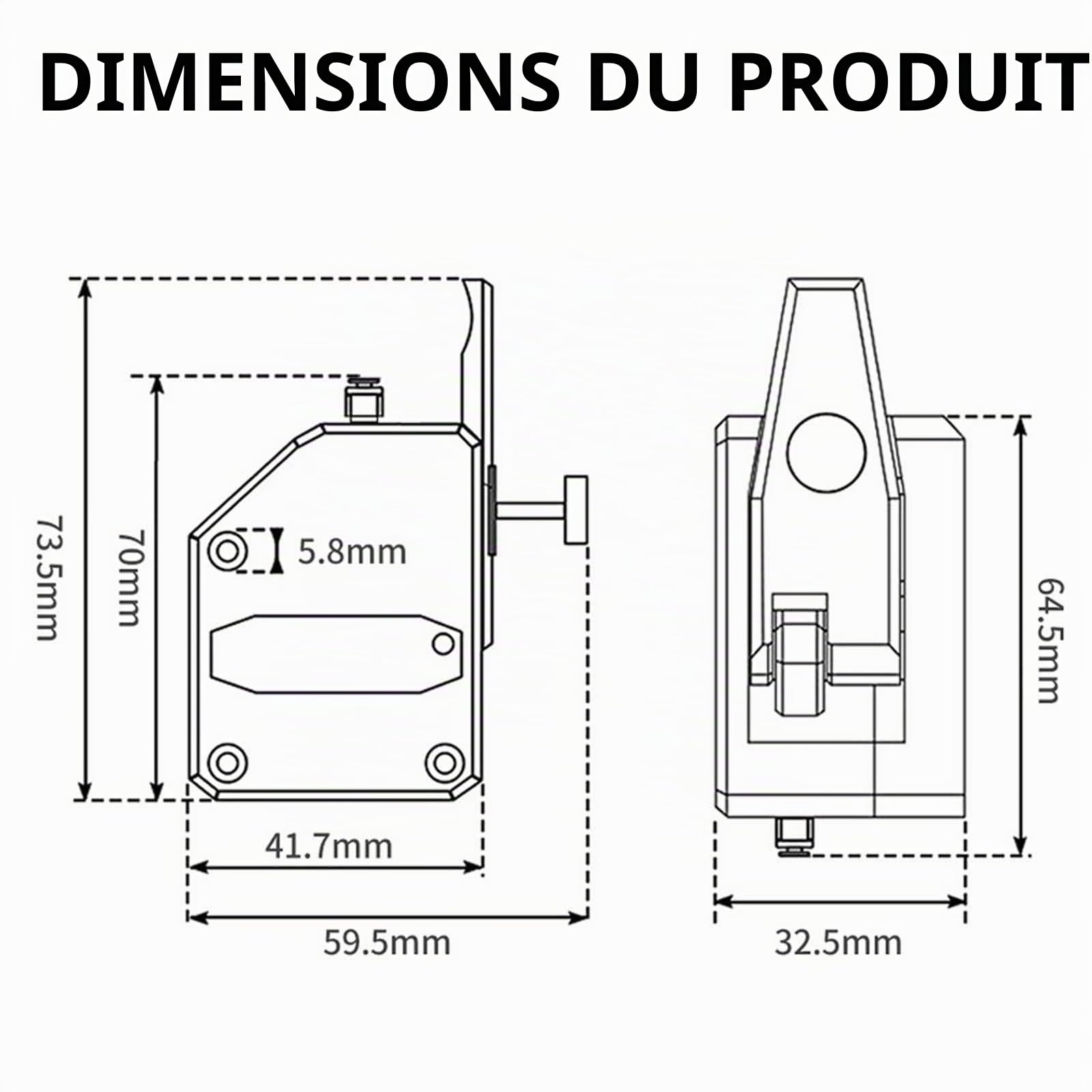Kit de Moteur d'extrudeuse d'imprimante 3D, extrudeuse à Double engrenage pour Anycubic Kobra Plus Kobra Max Vyper