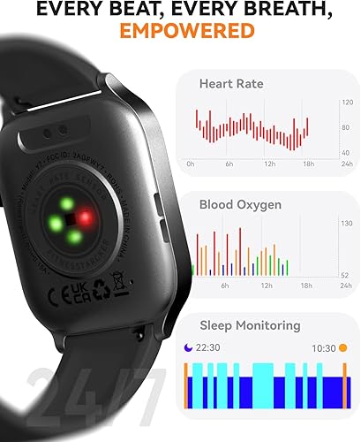 Miniatura 4 de Relojes inteligentes para mujeres y hombres, pantalla táctil HD de 1.85 pulgadas, rastreador de actividad física con 110 modos deportivos, contador