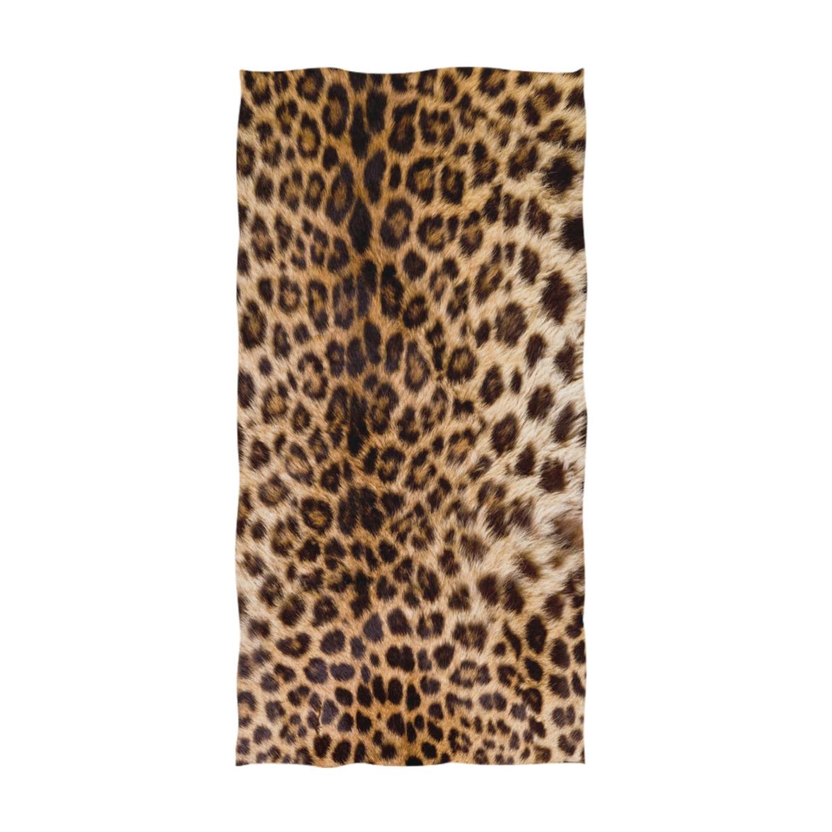 ALAZA Real Leopard Skin View Ultra Soft Hand Towel Wash Cloths for Bath, Hotel, Gym, Spa, Beach and Exercise(16