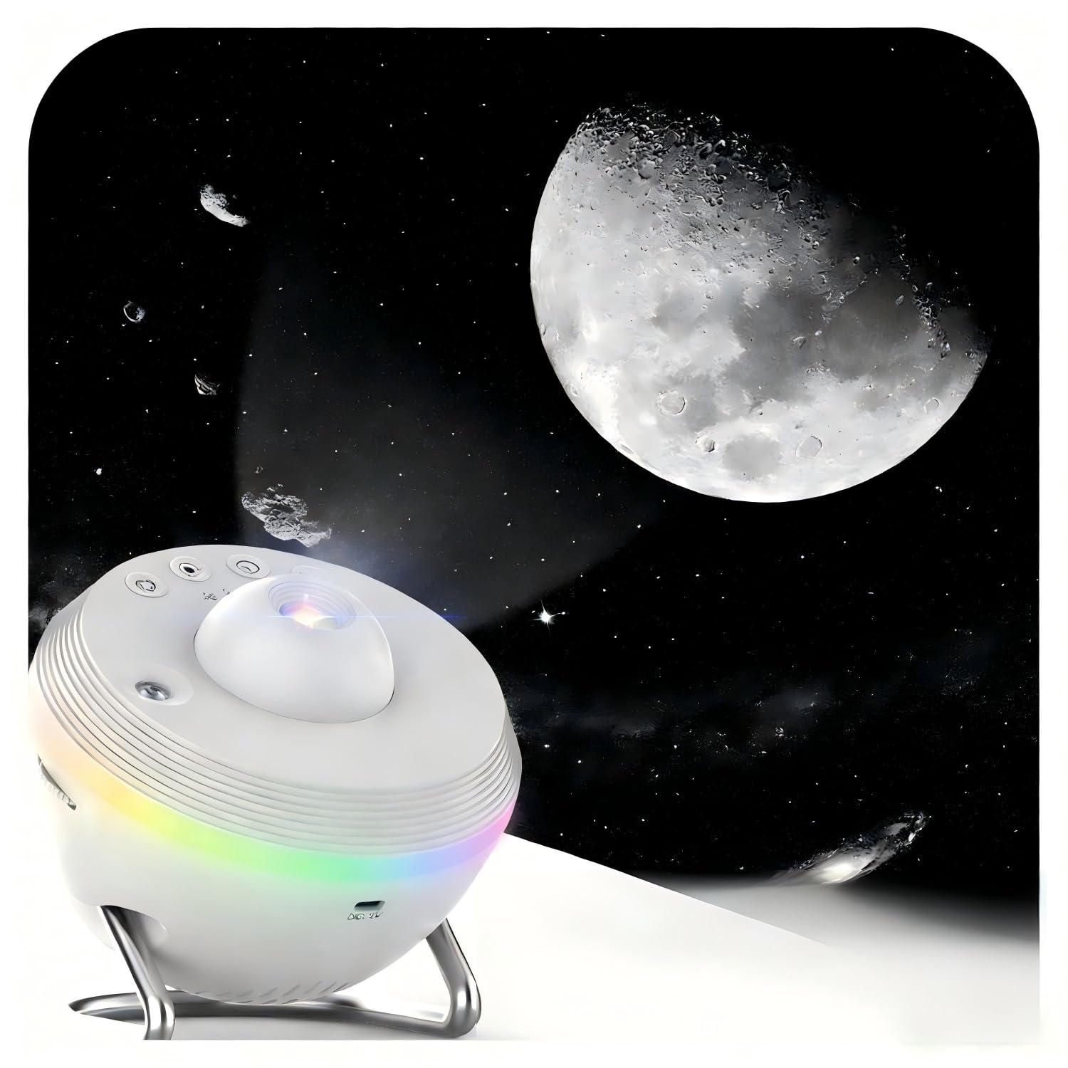 Planetarium Star Projector, Meteor Galaxy Projector for Bedroom with 12 Slides Discs, Multicolor Light Effects, Nebula Projector Lamp Starry Sky Night Light Projector for Kids Teens Adults
