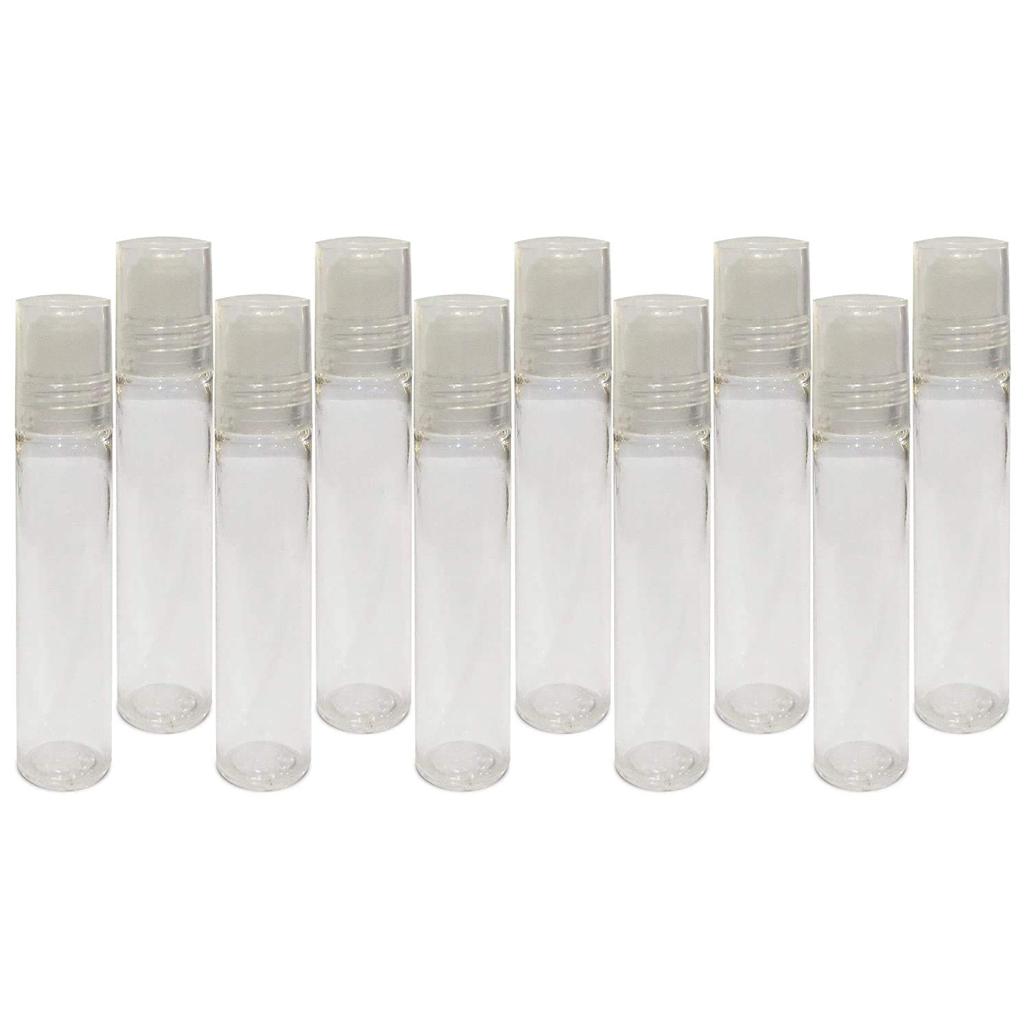pmw - Roll On Bottles - Food Grade Plastic Bottles - Perfume Bottles - Pack Of 10 - Empty - Reusable - Refillable - Reusable - Multi-Purpose-image-19