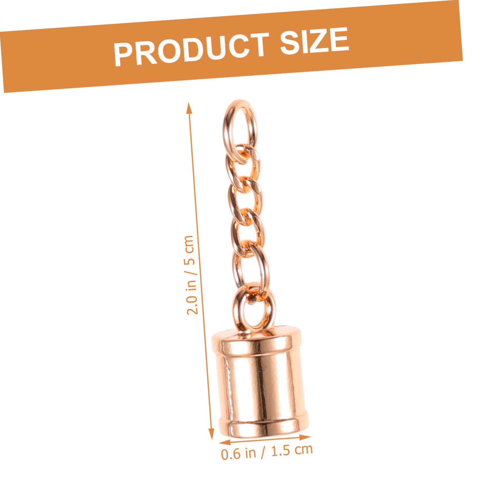 Hohopeti 20Pcs Tassel End Caps with Screws Replaceable Cord Stoppers for DIY Jewelry Making Accessories for Necklaces Bracelets and Crafts for Satin