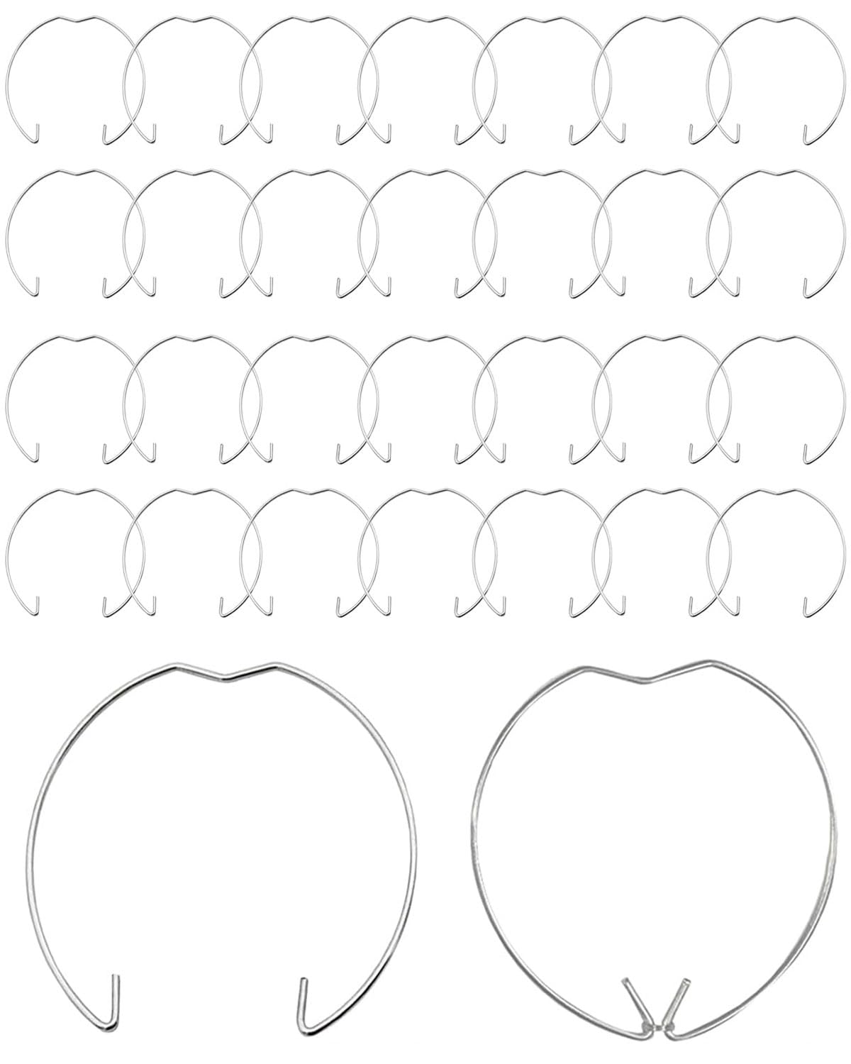 MOPZIJA 30PCS Sprengring für GU10 MR16 Durchmesser Downlight Haltefederringe Clips LED Halogen Lampenhalter 50mm,klemmring,lampen-haltefeder-clip,sprengring für welle