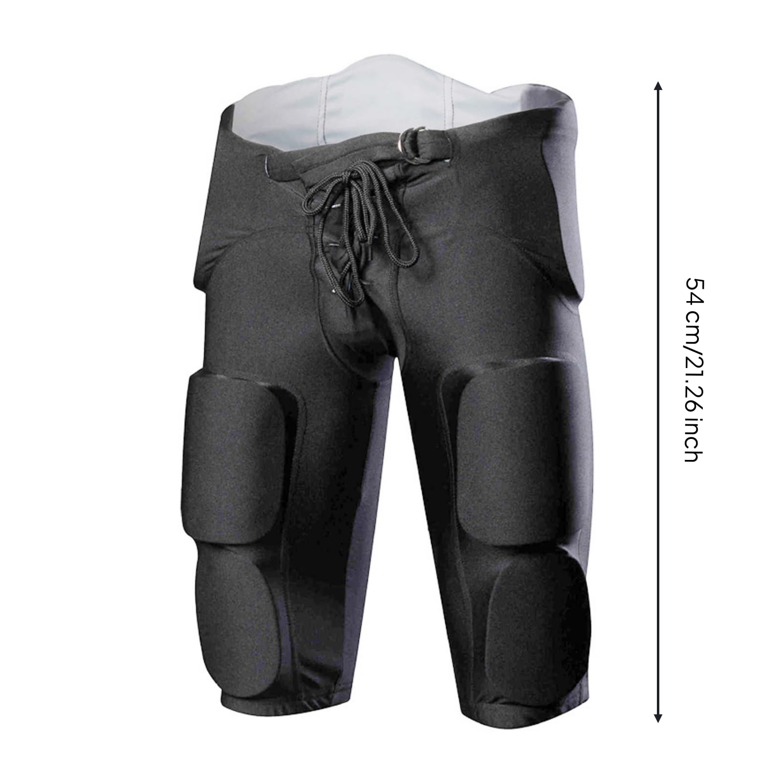 predolo Short Protection avec Rembourrage Ajusté Short Protection Souple Pantalon Court pour Sportifs, Entraînement, Compétition , 2XL , Children Black