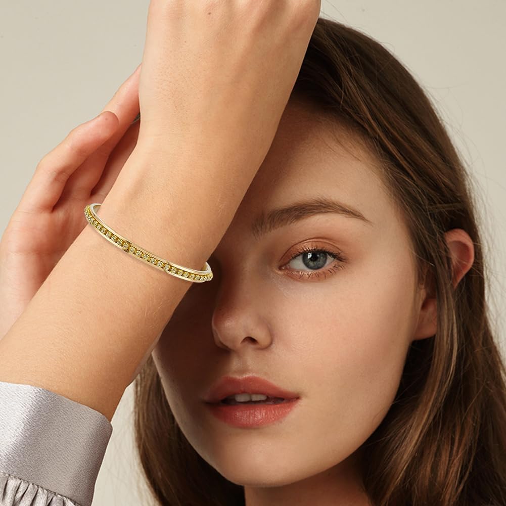 UNICRAFTALE 4Pcs 4 Colors C-Shaped Blank Cuff Bangles Sets Stainless Steel Grooved Cuff Bangles Open Blank Bracelet Hair Tie Bracelet for DIY Inlay Clay Rhinestone Pave Bangle Making - Image 6