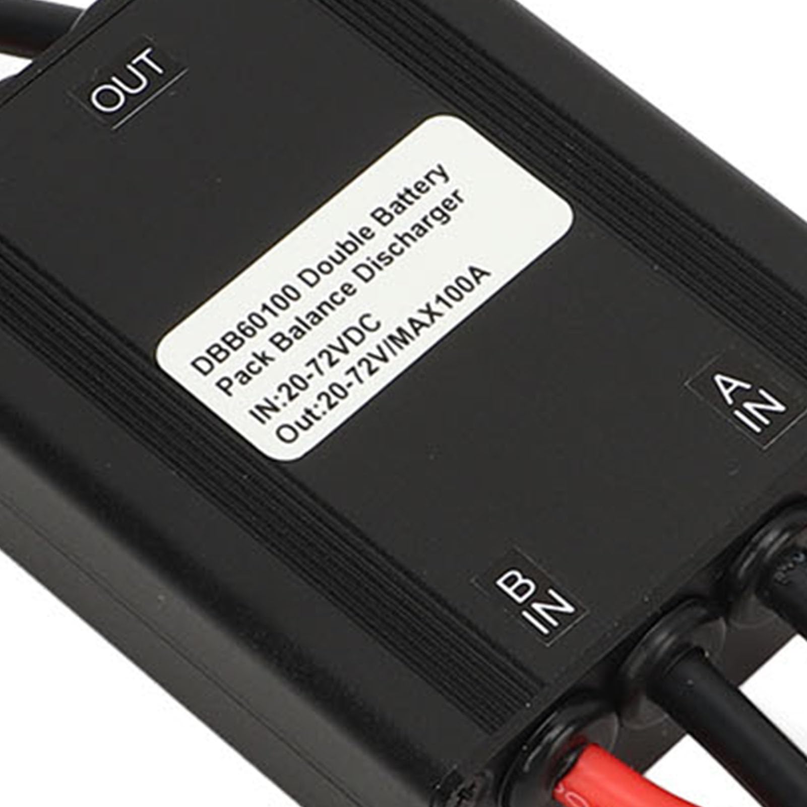 Equilibrador de Descarga de BateríA Dual para Bicicleta Eléctrica, Adaptador de Módulo Paralelo de BateríA Dual de Descarga Simultánea de 20-72 V 60 A, Convertidor de de Aleación de Aluminio