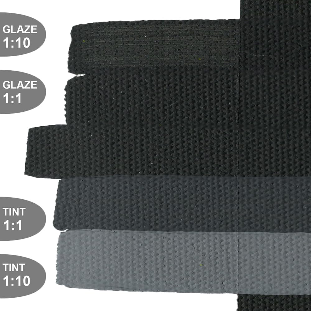 GOLDEN SoFlat Matte Acrylics, nero, barattolo da 473 ml