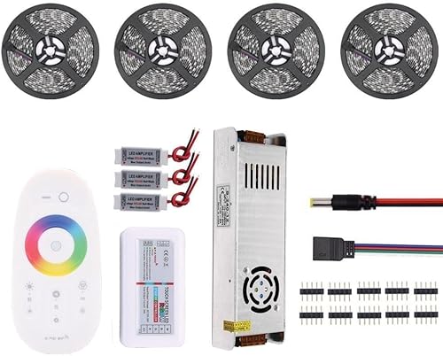 Miniatura 2 de Fengyan Luces de paisaje RGB LED tira IP65 impermeable 5050 Balck PCB DC12V tira de luz LED cinta de neón flexible 2.4G controlador Navidad