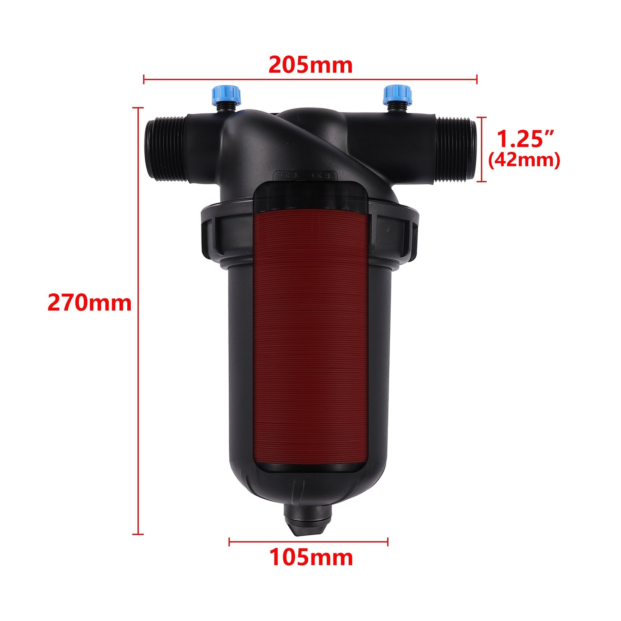 Filtro de Disco de Malla 120 con 1,25", 1,5", 2" Rosca Macho riego de jardín riego agrícola(1-1/2")