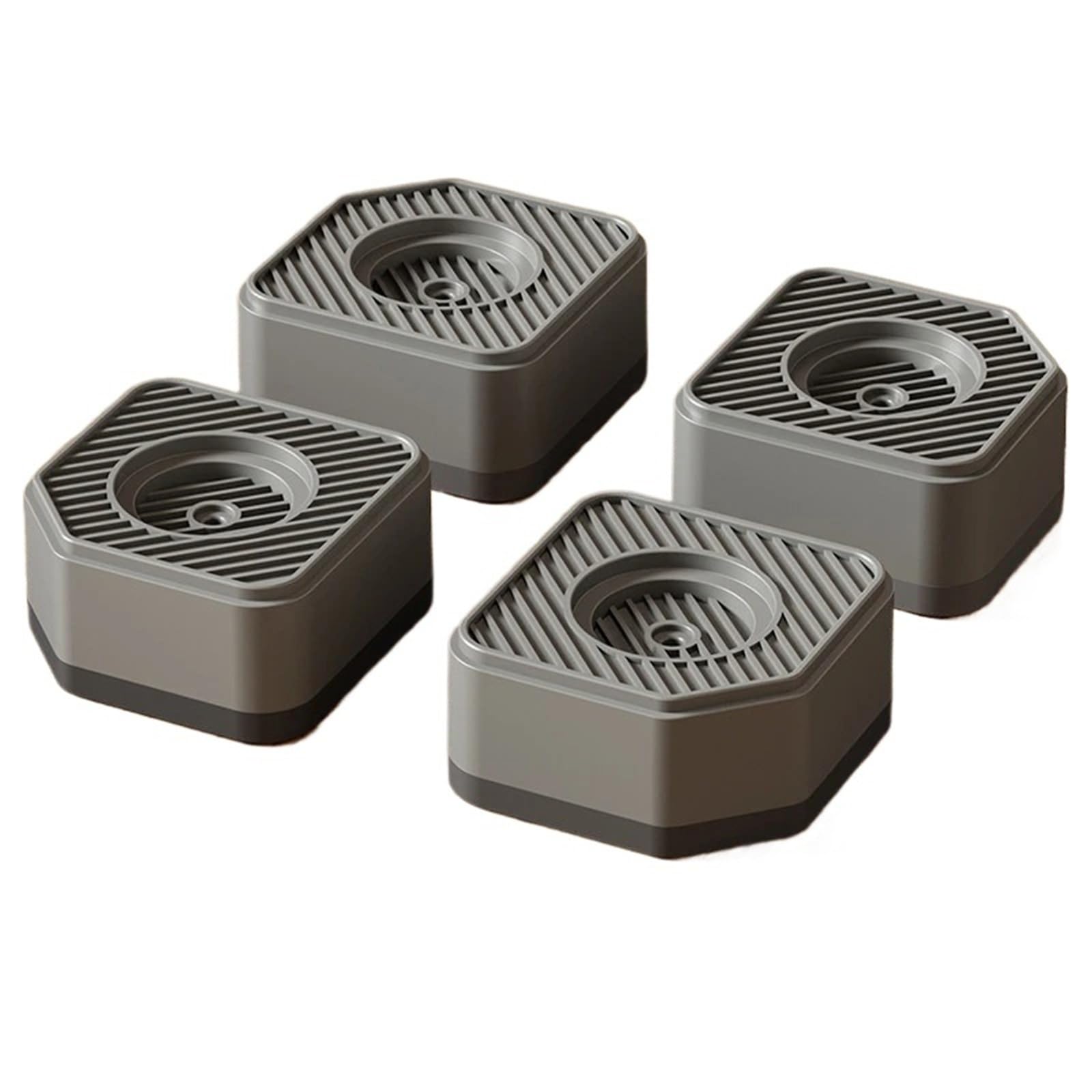 Almohadillas antivibración de goma reforzada, alfombrilla for pies y piernas for lavadora secadora, soporte for amortiguadores de muebles, 4 Uds.(4pcs-11.5cm)