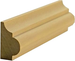 EWBC27 Nose and Cove 1-1/4" Tall x 3/4" Base Cap Moulding. Unfinished, Red Oak, 42"